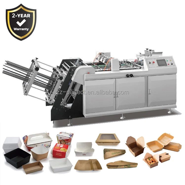 Speed 180pcs/min take away box machine With 200-620gsm 3kw Power Supply